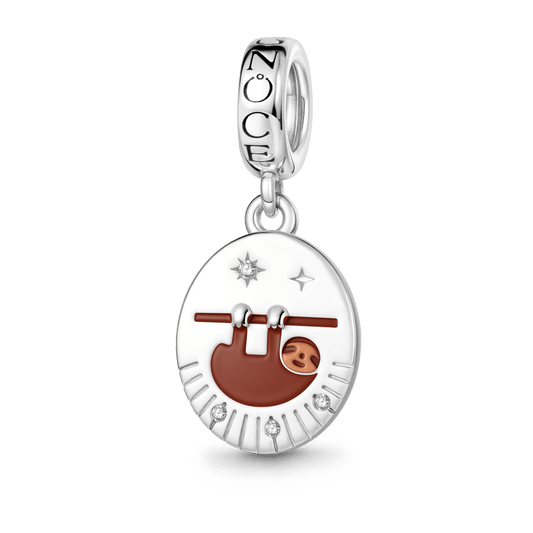 Gnoce Sloth Charm Platinum-plated Silver Blend_1