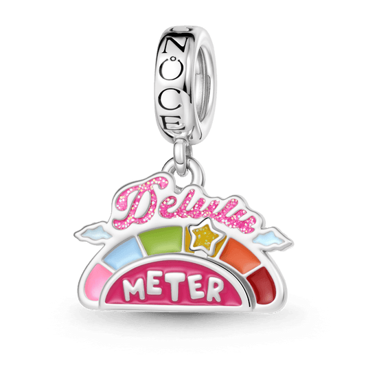 Gnoce Delulu Meter Charm Platinum-plated Silver Blend_1