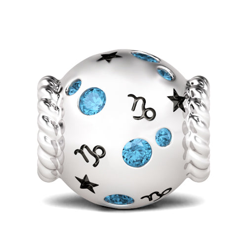 Gnoce "Independent  Capricorn" Zodiac 925 Sterling Silver Bead Charm_1