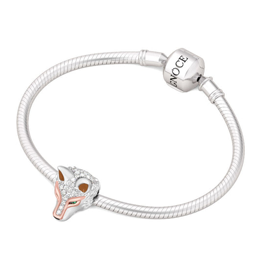 Gnoce "Clever As A Wolf" Elegant Ancient Wolf  925 Sterling Silver Animal Bead Charm_3
