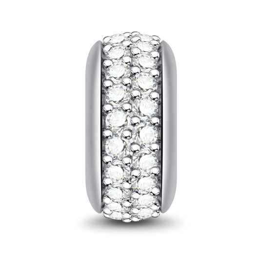 Silver Stopper Sterling Silver inlaid with White Round Stones_1