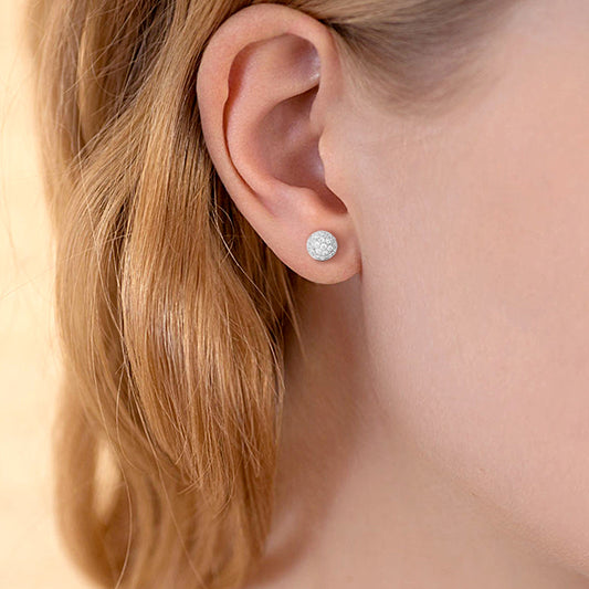 Gnoce "Someone Like You" Sterling Silver Basic Stud Earring_3
