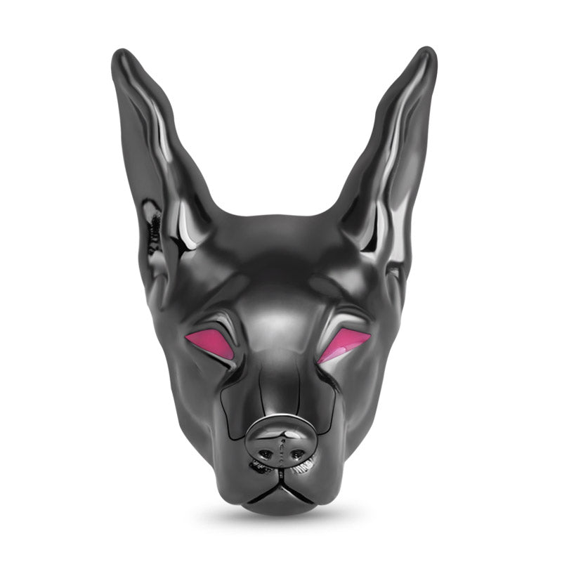 Gnoce "Alert Police" Doberman Pinscher Dog Charm Bead Black Plated Sterling Silver_1