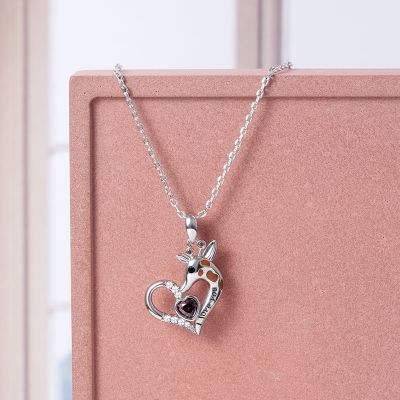 Giraffe Heart Necklace