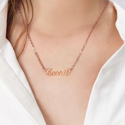Casual 18K Rose Gold Necklace