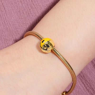 Smiley and Skull Charm