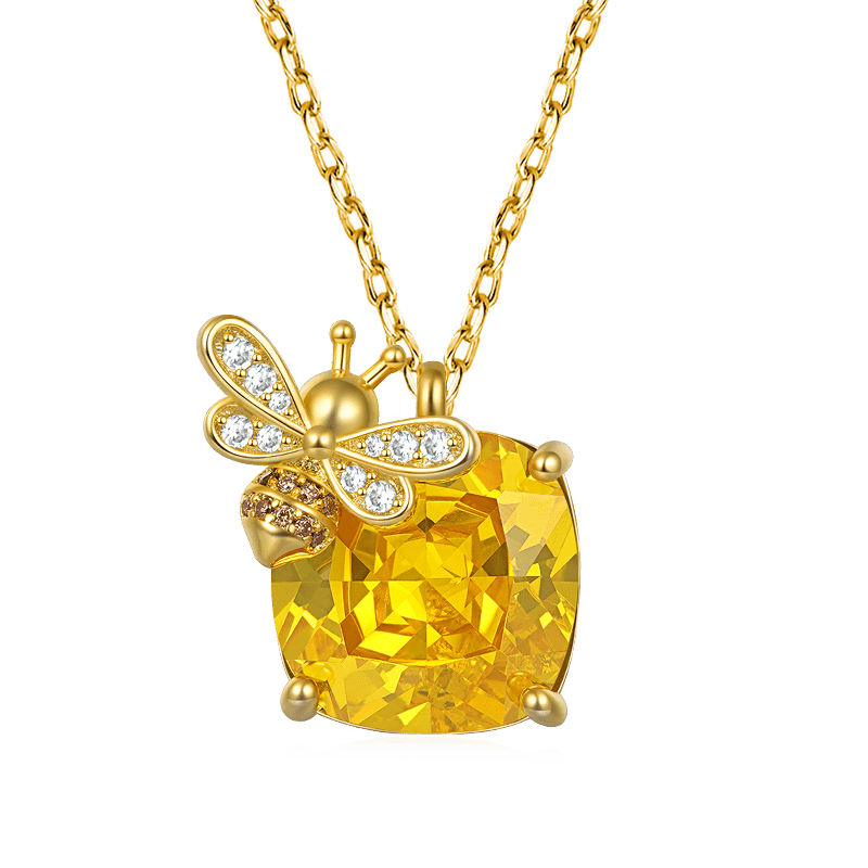 Gnoce Sparkling Honey Bee Necklace